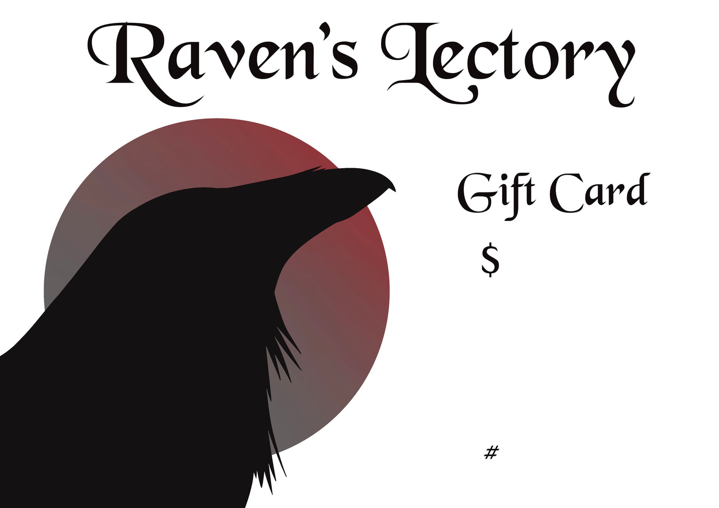 Raven's Lectory Gift Voucher