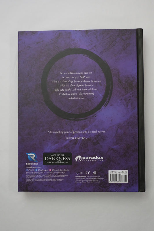 Vampire: The Masquerade 5th Edition Core Rule Book